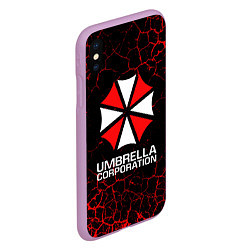 Чехол iPhone XS Max матовый UMBRELLA CORPORATION, цвет: 3D-сиреневый — фото 2