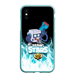 Чехол iPhone XS Max матовый BRAWL STARS 8-BIT