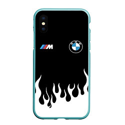 Чехол iPhone XS Max матовый BMW БМВ, цвет: 3D-мятный