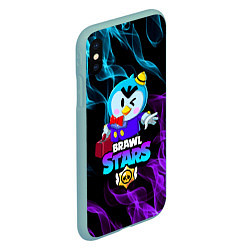 Чехол iPhone XS Max матовый BRAWL STARS MRP, цвет: 3D-мятный — фото 2