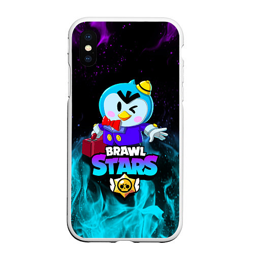 Чехол iPhone XS Max матовый BRAWL STARS MRP / 3D-Белый – фото 1