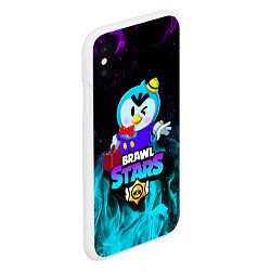 Чехол iPhone XS Max матовый BRAWL STARS MRP, цвет: 3D-белый — фото 2