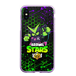 Чехол iPhone XS Max матовый BRAWL STARS VIRUS 8-BIT