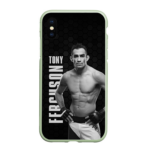 Чехол iPhone XS Max матовый EL CUCUY Tony Ferguson / 3D-Салатовый – фото 1