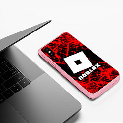 Чехол iPhone XS Max матовый Roblox, цвет: 3D-баблгам — фото 2