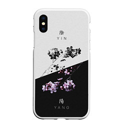 Чехол iPhone XS Max матовый YinYang