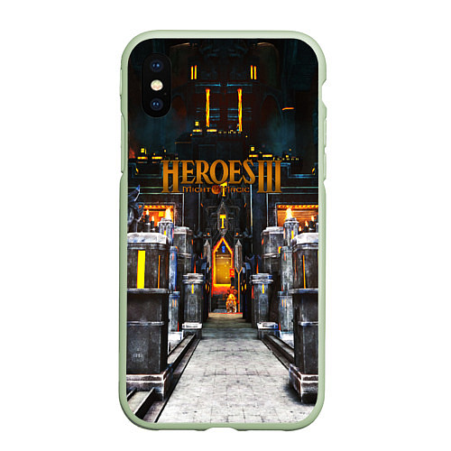 Чехол iPhone XS Max матовый HEROES 3 / 3D-Салатовый – фото 1