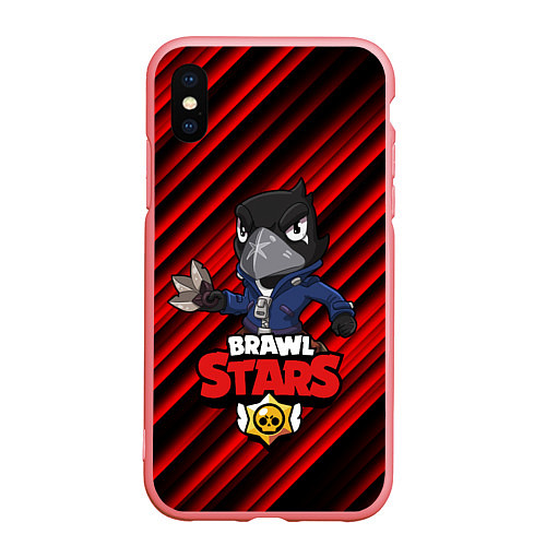 Чехол iPhone XS Max матовый Brawl Stars CROW / 3D-Баблгам – фото 1