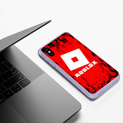 Чехол iPhone XS Max матовый ROBLOX, цвет: 3D-светло-сиреневый — фото 2