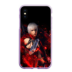 Чехол iPhone XS Max матовый DEVIL MAY CRY DMC, цвет: 3D-сиреневый