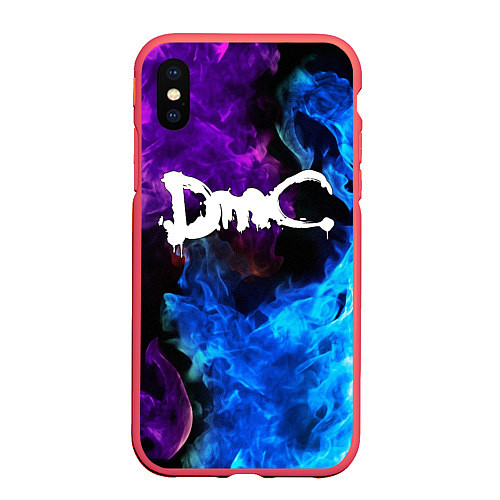 Чехол iPhone XS Max матовый DEVIL MAY CRY DMC / 3D-Красный – фото 1