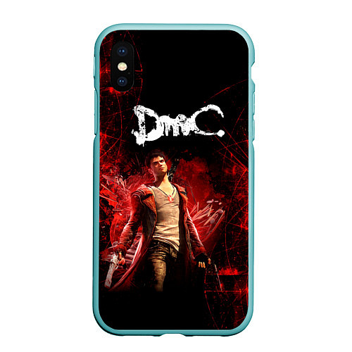 Чехол iPhone XS Max матовый Devil may cry / 3D-Мятный – фото 1