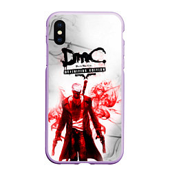 Чехол iPhone XS Max матовый Devil may cry, цвет: 3D-сиреневый