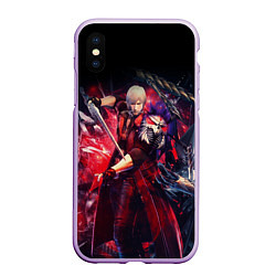 Чехол iPhone XS Max матовый DEVIL MAY CRY DMC, цвет: 3D-сиреневый