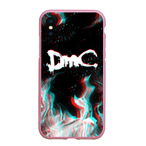 Чехол iPhone XS Max матовый DEVIL MAY CRY DMC / 3D-Розовый – фото 1