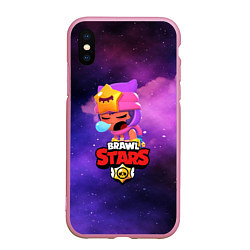 Чехол iPhone XS Max матовый BRAWL STARS SANDY