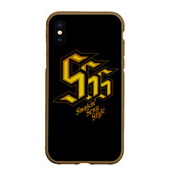 Чехол iPhone XS Max матовый SSS Rank, цвет: 3D-коричневый