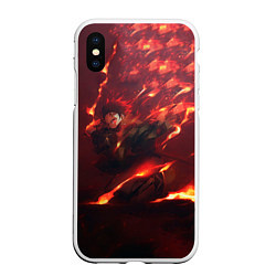 Чехол iPhone XS Max матовый Танджиро Камадо