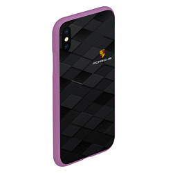 Чехол iPhone XS Max матовый PORSCHE, цвет: 3D-фиолетовый — фото 2