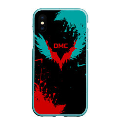 Чехол iPhone XS Max матовый DMC, цвет: 3D-мятный