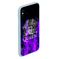 Чехол iPhone XS Max матовый QUEEN, цвет: 3D-голубой — фото 2