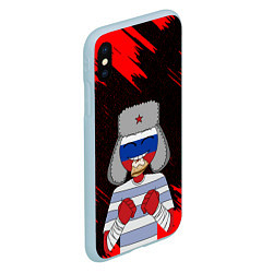 Чехол iPhone XS Max матовый CountryHumans, цвет: 3D-голубой — фото 2