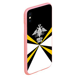 Чехол iPhone XS Max матовый Войска связи, цвет: 3D-баблгам — фото 2
