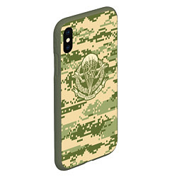 Чехол iPhone XS Max матовый ВДВ СССР, цвет: 3D-темно-зеленый — фото 2