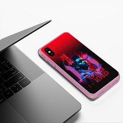 Чехол iPhone XS Max матовый The Weekend, цвет: 3D-розовый — фото 2
