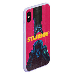 Чехол iPhone XS Max матовый STARBOY, цвет: 3D-светло-сиреневый — фото 2