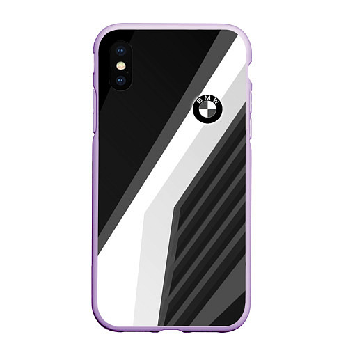 Чехол iPhone XS Max матовый BMW / 3D-Сиреневый – фото 1