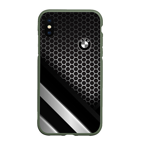 Чехол iPhone XS Max матовый BMW / 3D-Темно-зеленый – фото 1