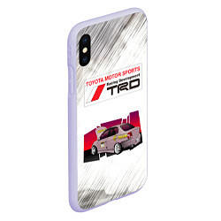 Чехол iPhone XS Max матовый TOYOTA, цвет: 3D-светло-сиреневый — фото 2