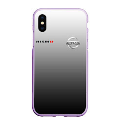 Чехол iPhone XS Max матовый NISSAN NISMO, цвет: 3D-сиреневый