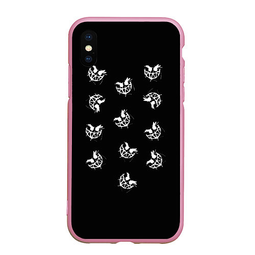 Чехол iPhone XS Max матовый Pyrokinesis / 3D-Розовый – фото 1