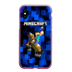 Чехол iPhone XS Max матовый MINECRAFT