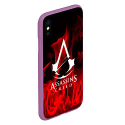 Чехол iPhone XS Max матовый ASSASSINS CREED, цвет: 3D-фиолетовый — фото 2