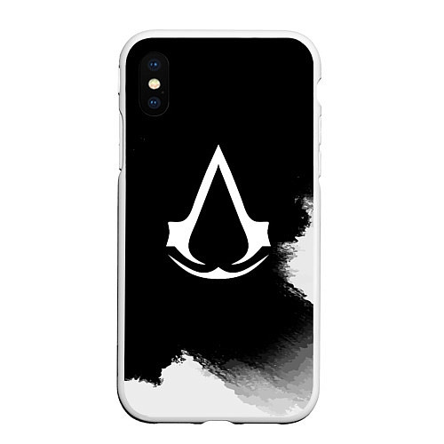 Чехол iPhone XS Max матовый ASSASSINS CREED / 3D-Белый – фото 1