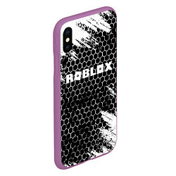 Чехол iPhone XS Max матовый ROBLOX, цвет: 3D-фиолетовый — фото 2