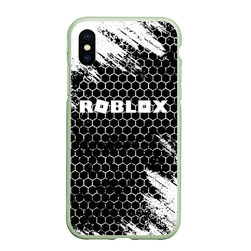 Чехол iPhone XS Max матовый ROBLOX / 3D-Салатовый – фото 1