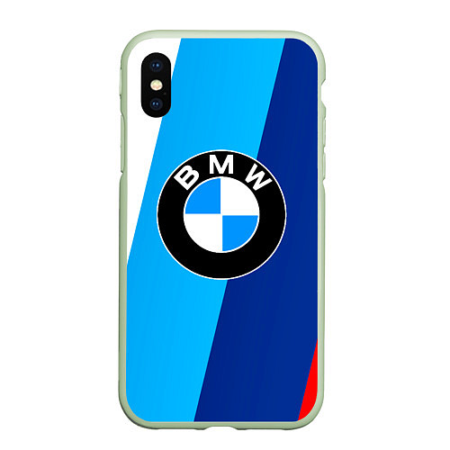 Чехол iPhone XS Max матовый BMW / 3D-Салатовый – фото 1