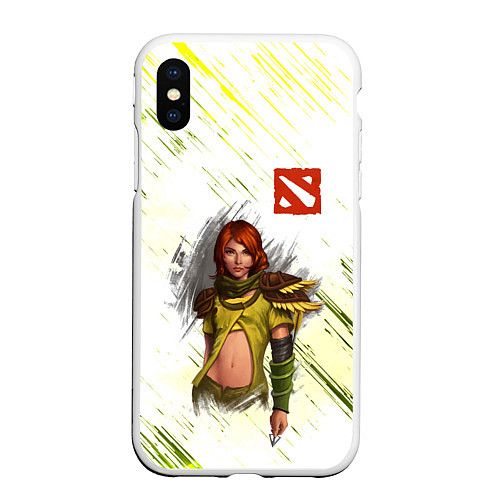 Чехол iPhone XS Max матовый Windranger / 3D-Белый – фото 1