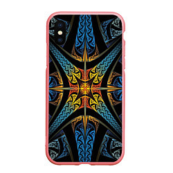 Чехол iPhone XS Max матовый FRACTAL 2020