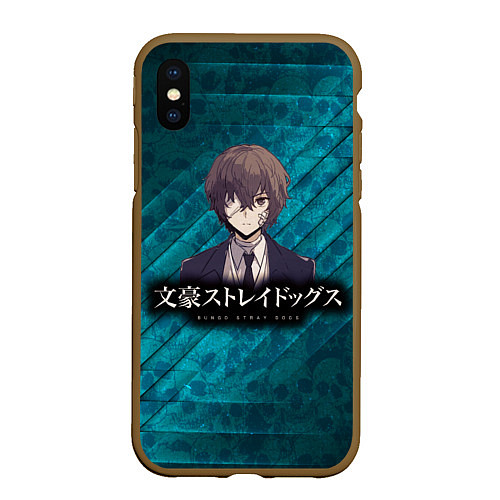 Чехол iPhone XS Max матовый Bungou Stray Dogs / 3D-Коричневый – фото 1