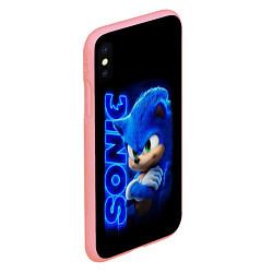 Чехол iPhone XS Max матовый SONIC, цвет: 3D-баблгам — фото 2