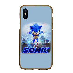 Чехол iPhone XS Max матовый SONIC