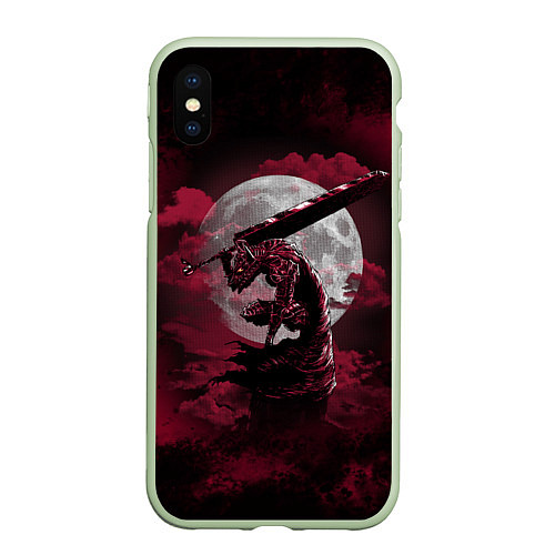 Чехол iPhone XS Max матовый BERSERK / 3D-Салатовый – фото 1