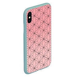 Чехол iPhone XS Max матовый NEZUKO KAMADO, цвет: 3D-мятный — фото 2