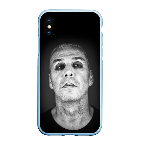 Чехол iPhone XS Max матовый LINDEMANN / 3D-Голубой – фото 1