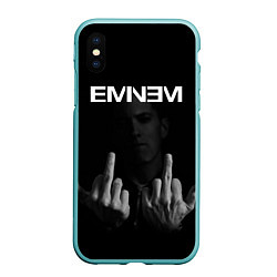 Чехол iPhone XS Max матовый EMINEM, цвет: 3D-мятный